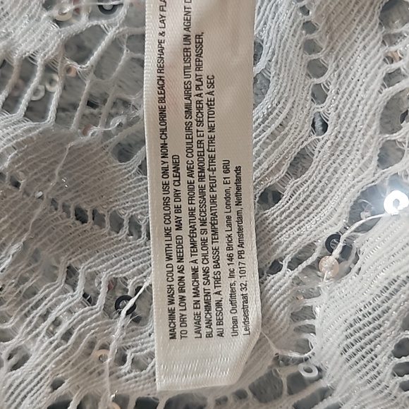 Free People Intimately Women Sequin Lace Floral Cami Tank Top Size SP - Picture 10 of 11